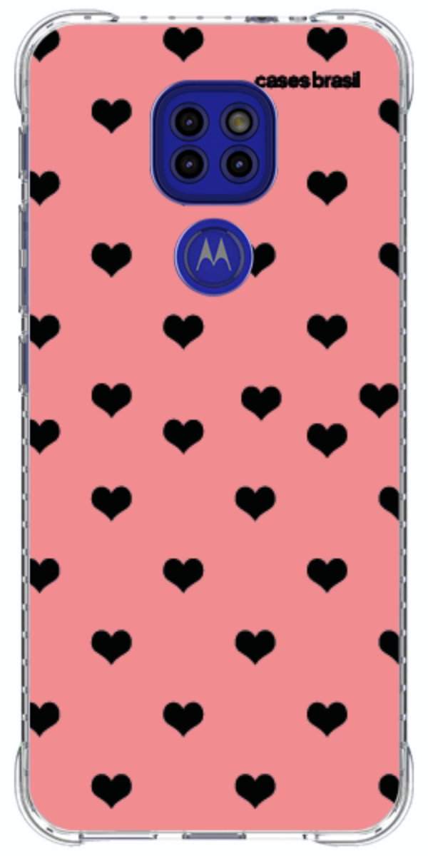 Capinha para Celular Corações Traçados Pink