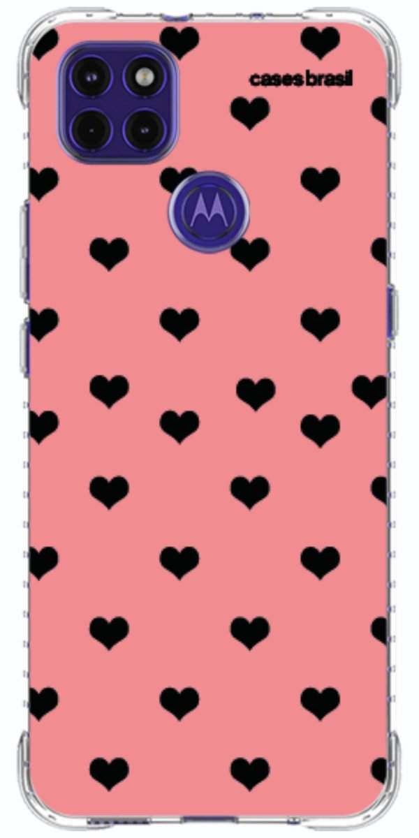 Capinha para Celular Corações Traçados Pink