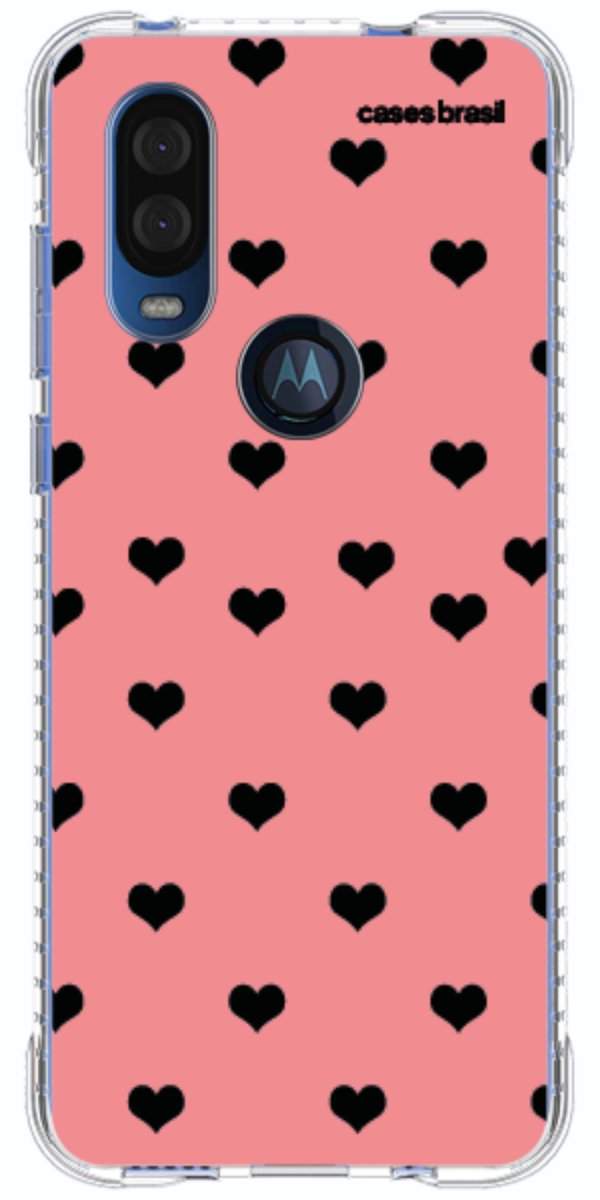 Capinha para Celular Corações Traçados Pink