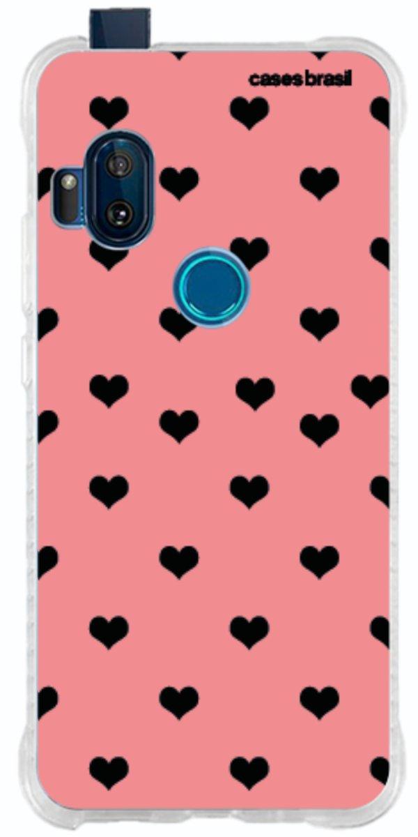 Capinha para Celular Corações Traçados Pink