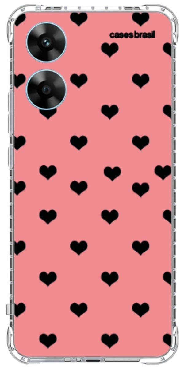 Capinha para Celular Corações Traçados Pink