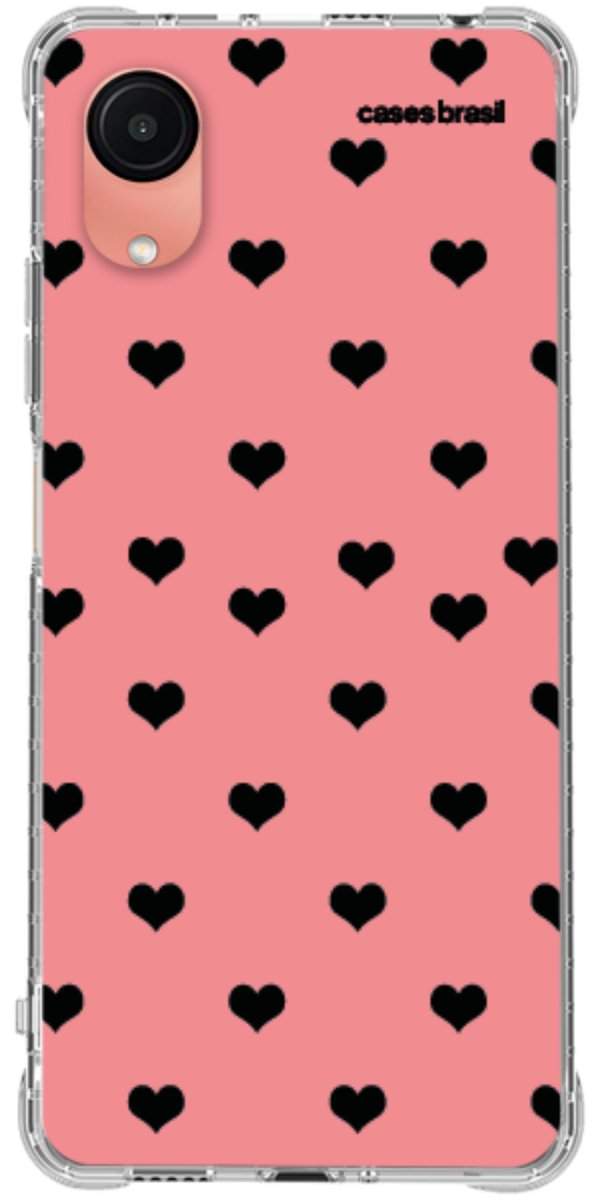 Capinha para Celular Corações Traçados Pink