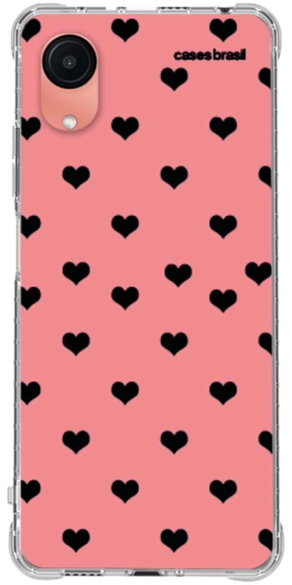 Capinha para Celular Corações Traçados Pink