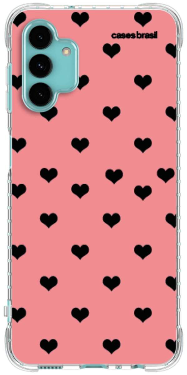 Capinha para Celular Corações Traçados Pink