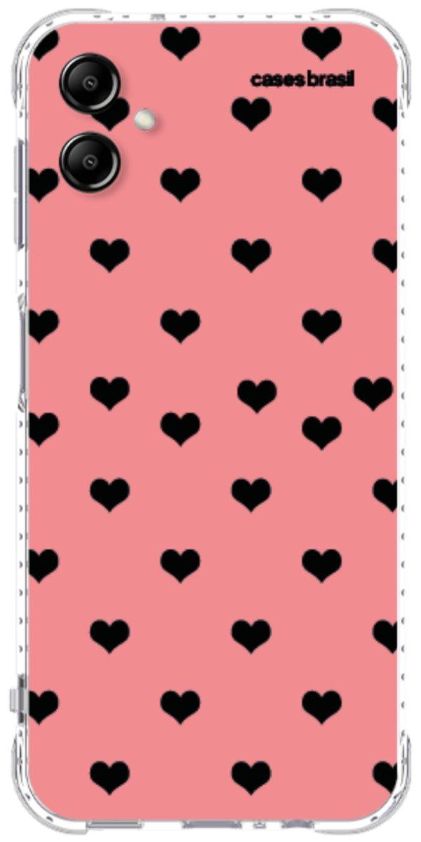 Capinha para Celular Corações Traçados Pink
