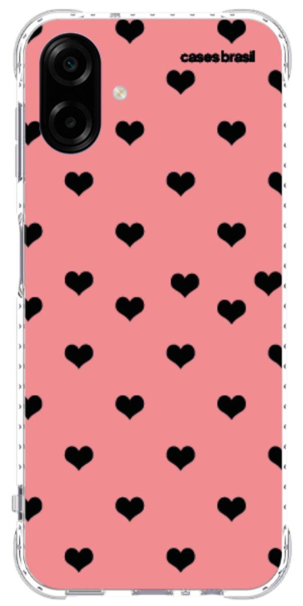 Capinha para Celular Corações Traçados Pink