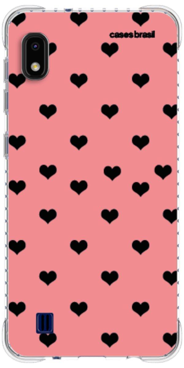 Capinha para Celular Corações Traçados Pink