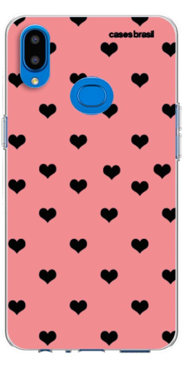 Capinha para Celular Corações Traçados Pink