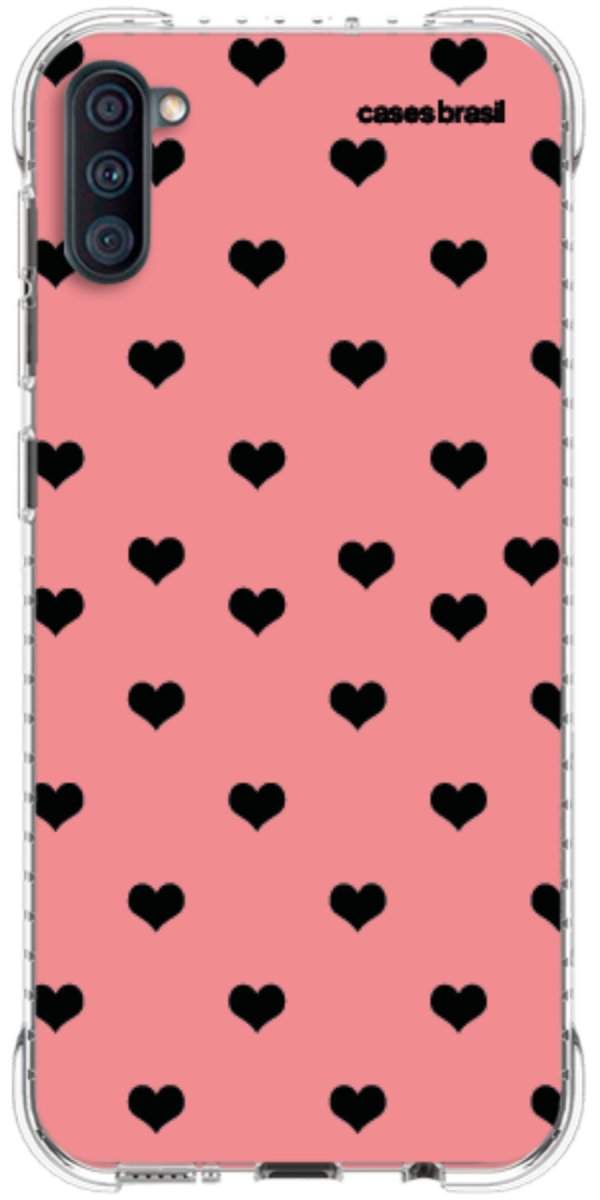 Capinha para Celular Corações Traçados Pink