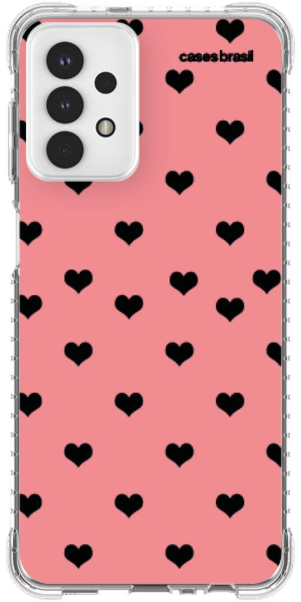 Capinha para Celular Corações Traçados Pink