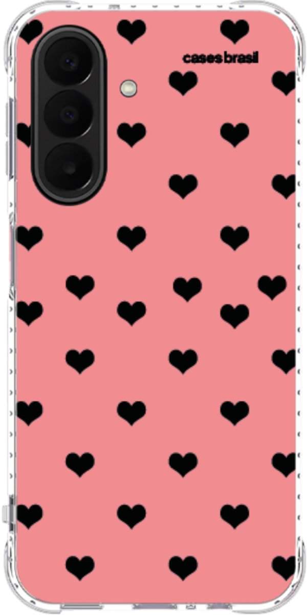 Capinha para Celular Corações Traçados Pink