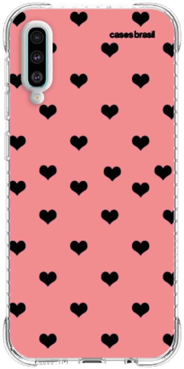 Capinha para Celular Corações Traçados Pink