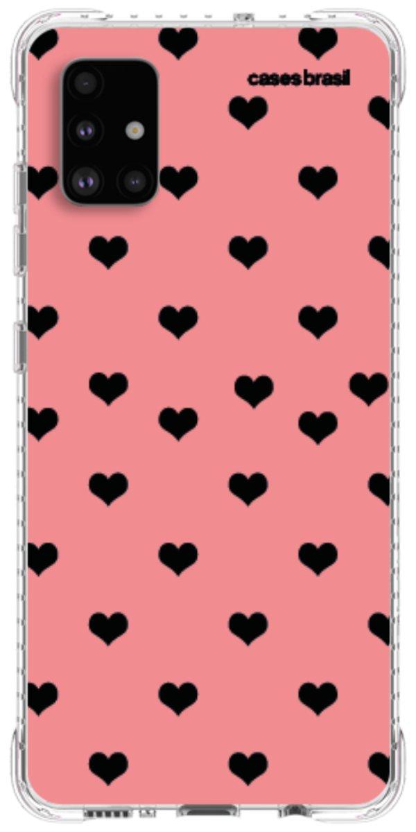 Capinha para Celular Corações Traçados Pink