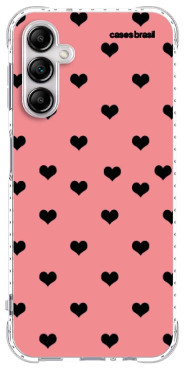 Capinha para Celular Corações Traçados Pink
