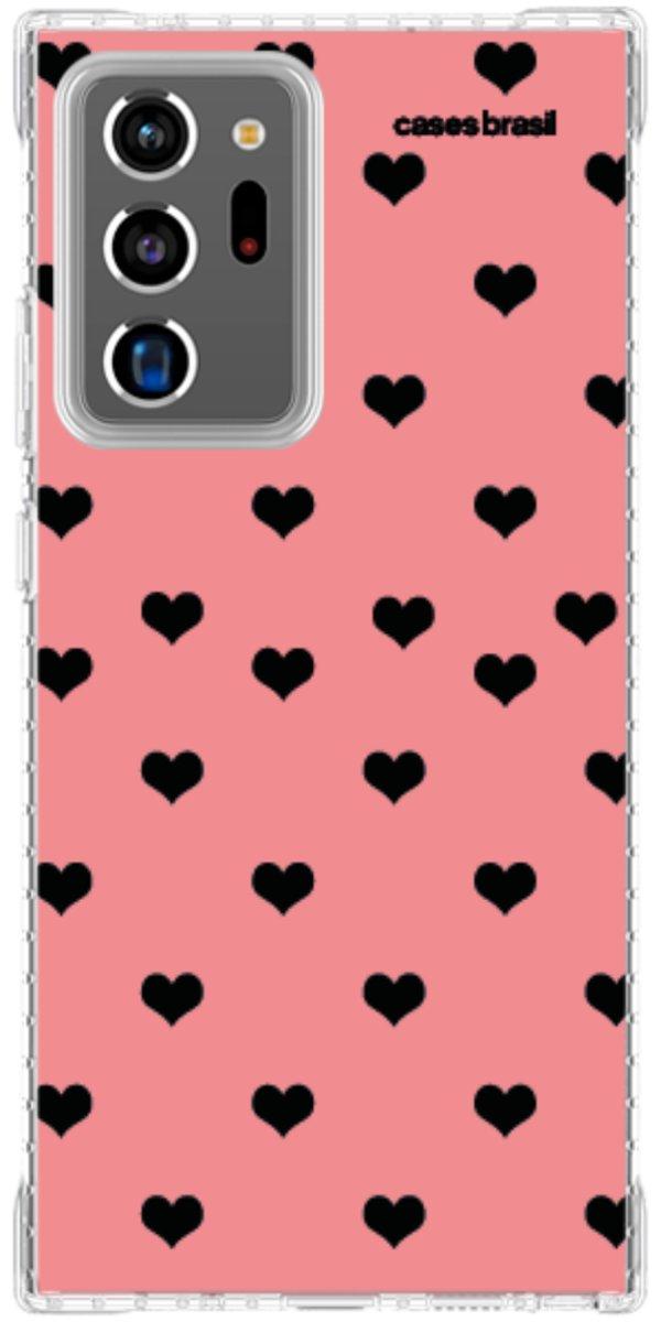 Capinha para Celular Corações Traçados Pink