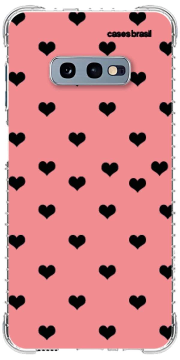Capinha para Celular Corações Traçados Pink