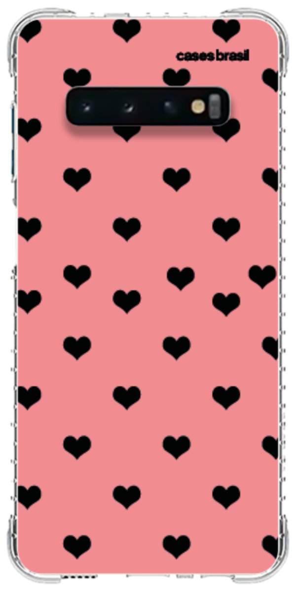 Capinha para Celular Corações Traçados Pink