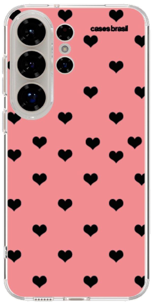 Capinha para Celular Corações Traçados Pink