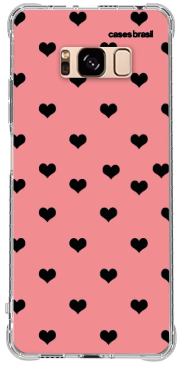 Capinha para Celular Corações Traçados Pink