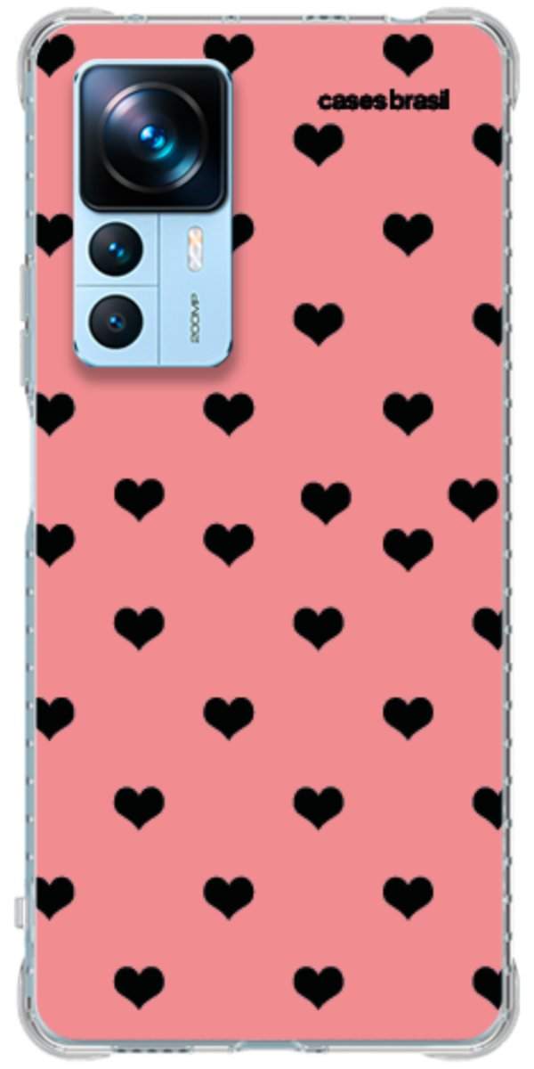 Capinha para Celular Corações Traçados Pink