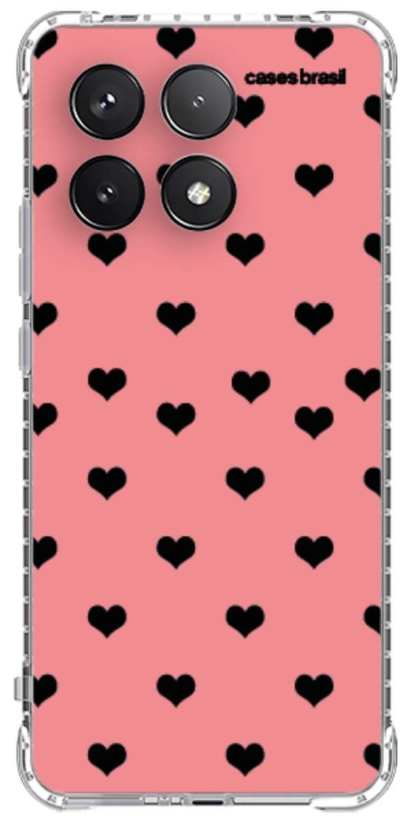 Capinha para Celular Corações Traçados Pink