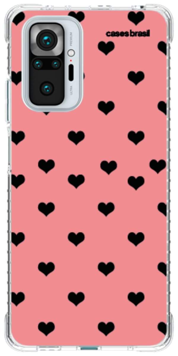 Capinha para Celular Corações Traçados Pink