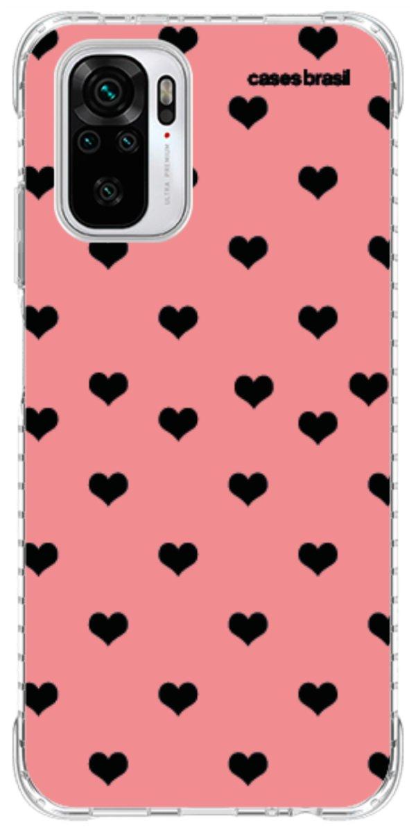 Capinha para Celular Corações Traçados Pink