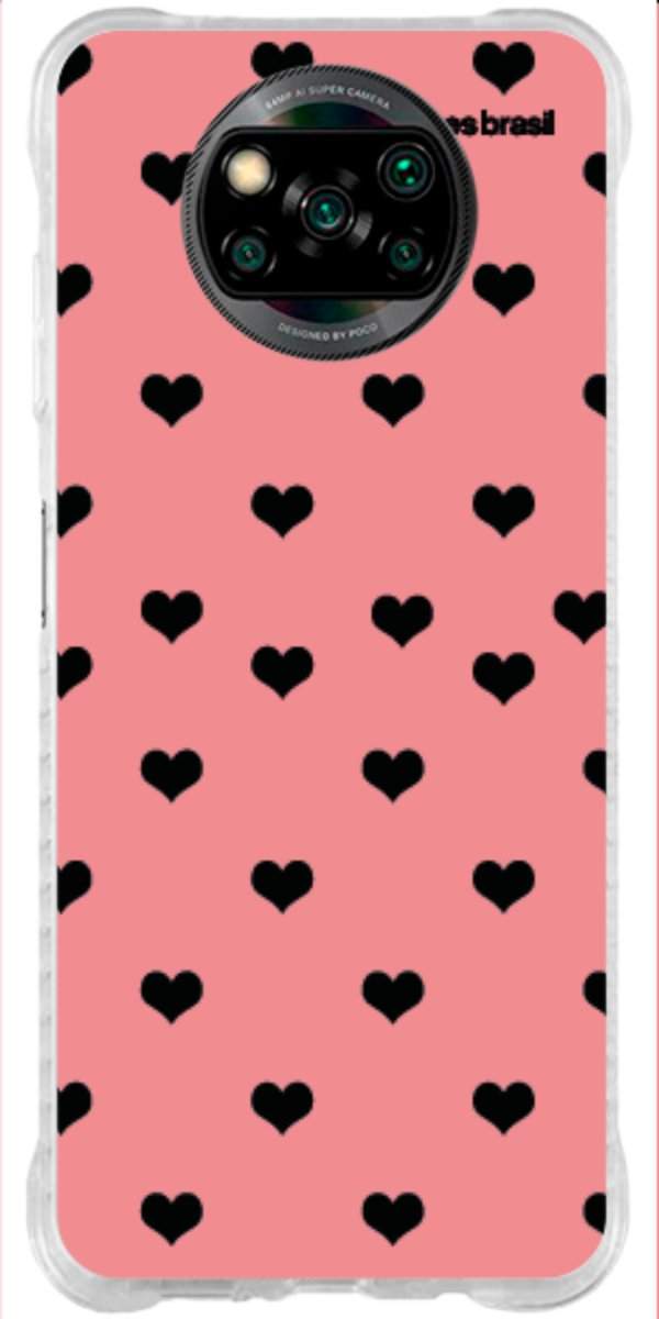 Capinha para Celular Corações Traçados Pink