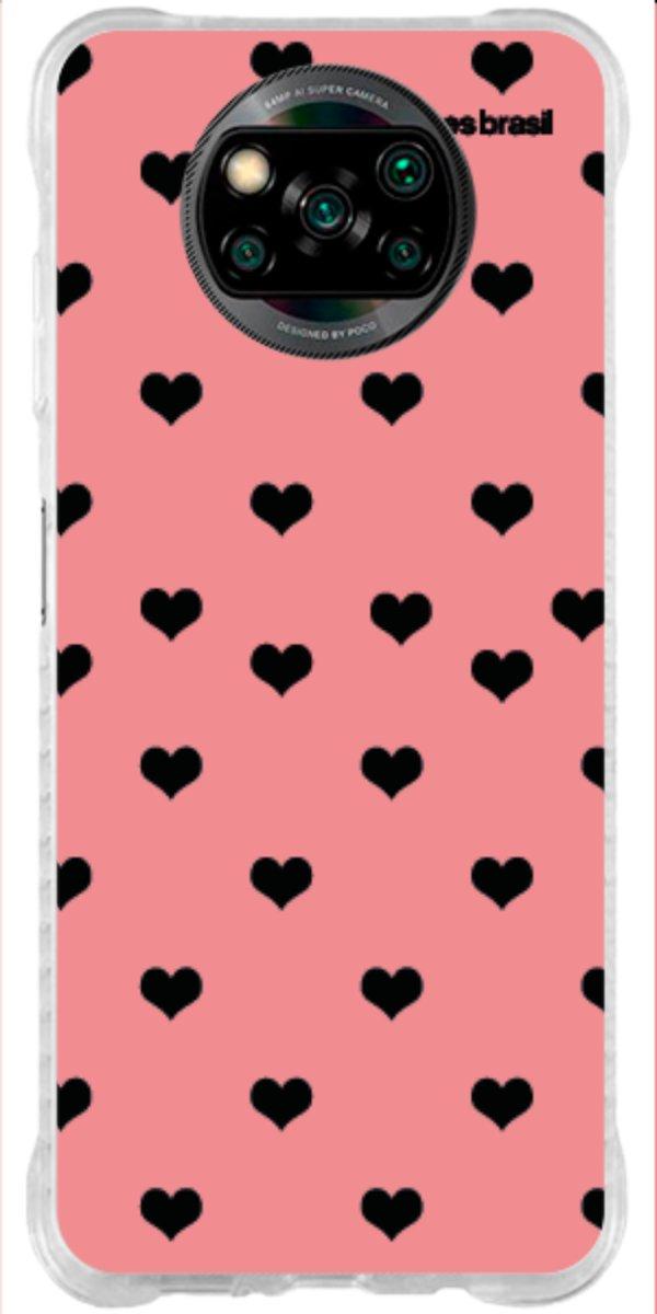 Capinha para Celular Corações Traçados Pink