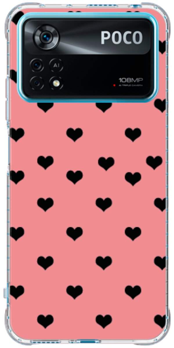 Capinha para Celular Corações Traçados Pink