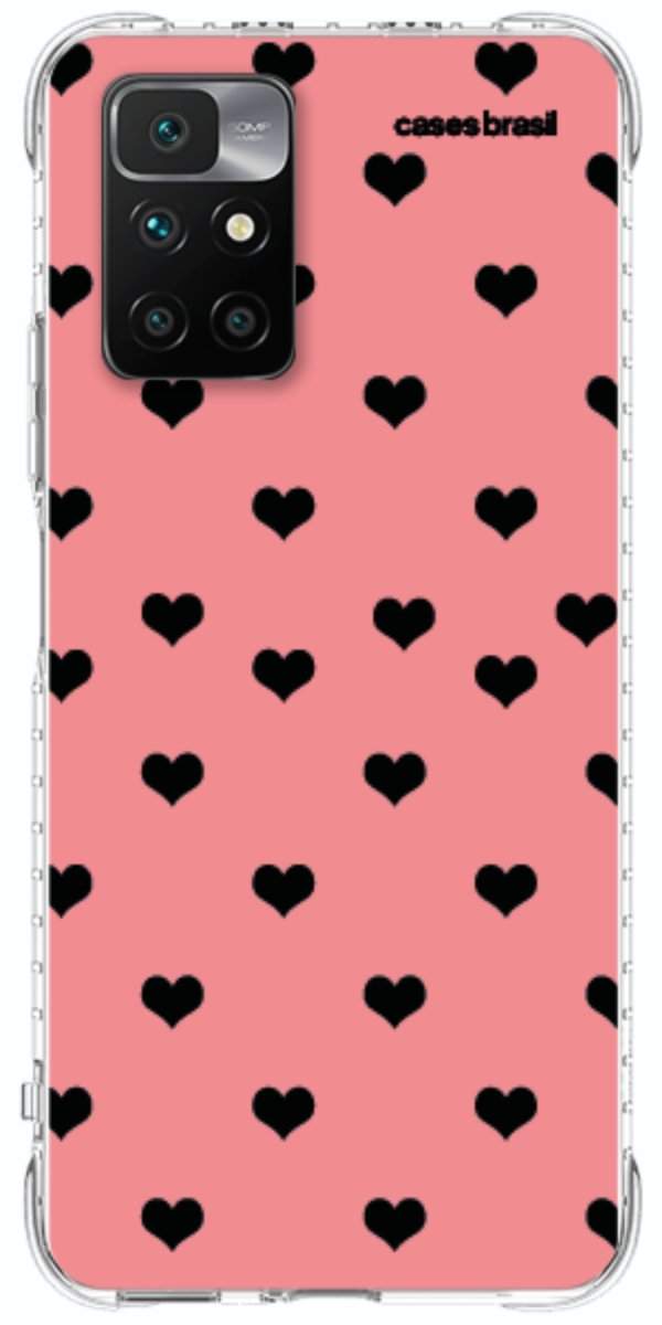 Capinha para Celular Corações Traçados Pink