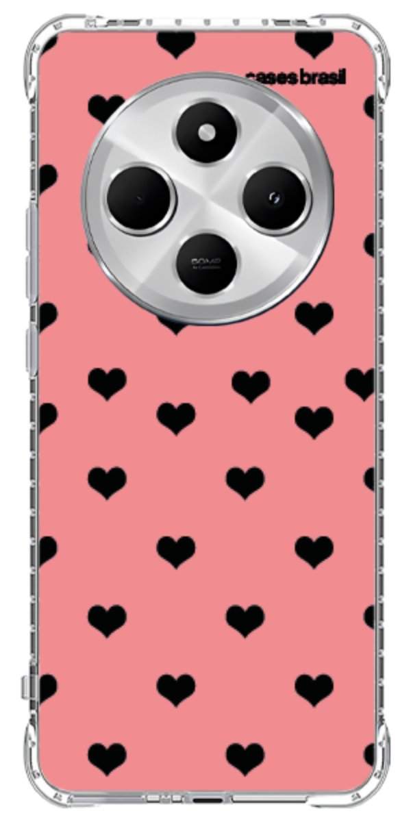Capinha para Celular Corações Traçados Pink