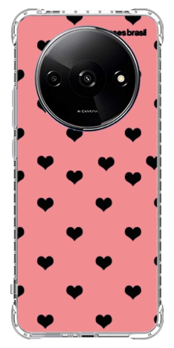 Capinha para Celular Corações Traçados Pink