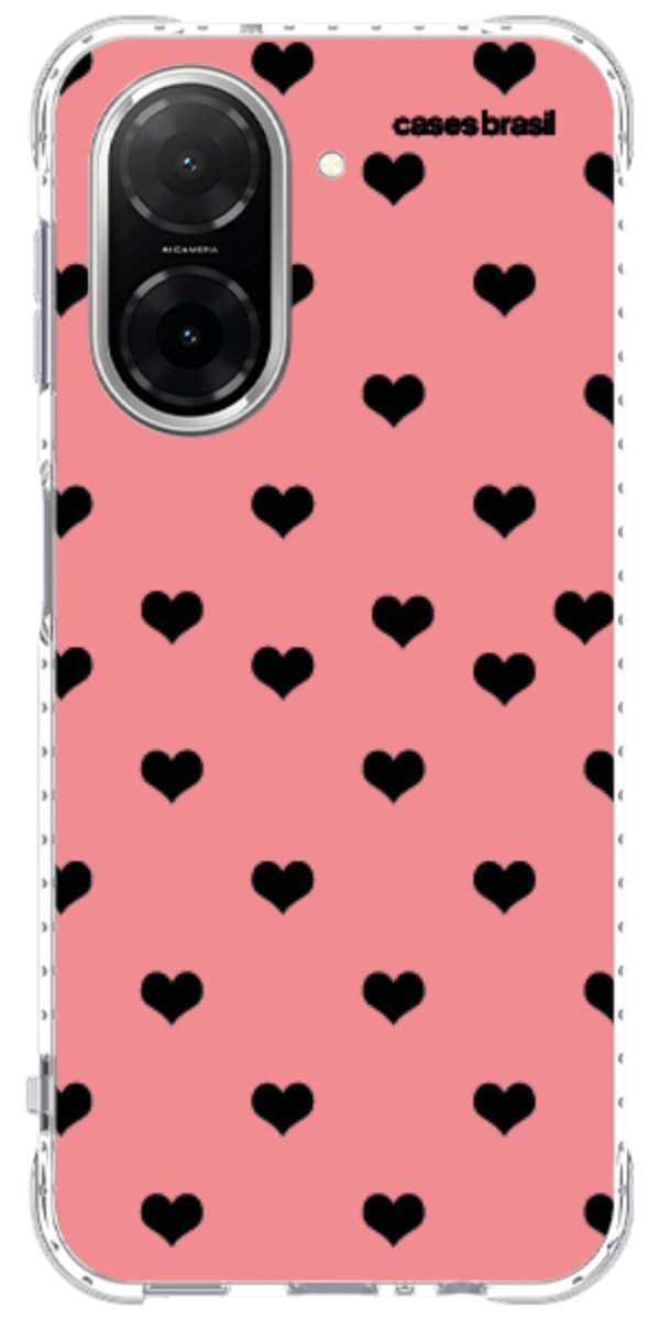 Capinha para Celular Corações Traçados Pink
