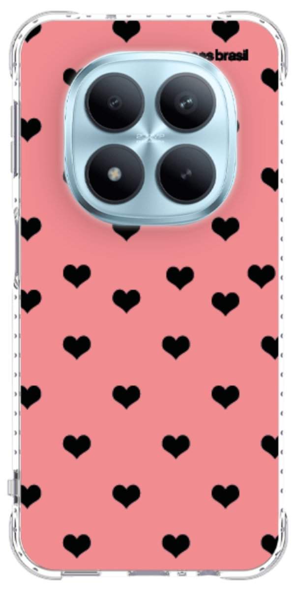 Capinha para Celular Corações Traçados Pink