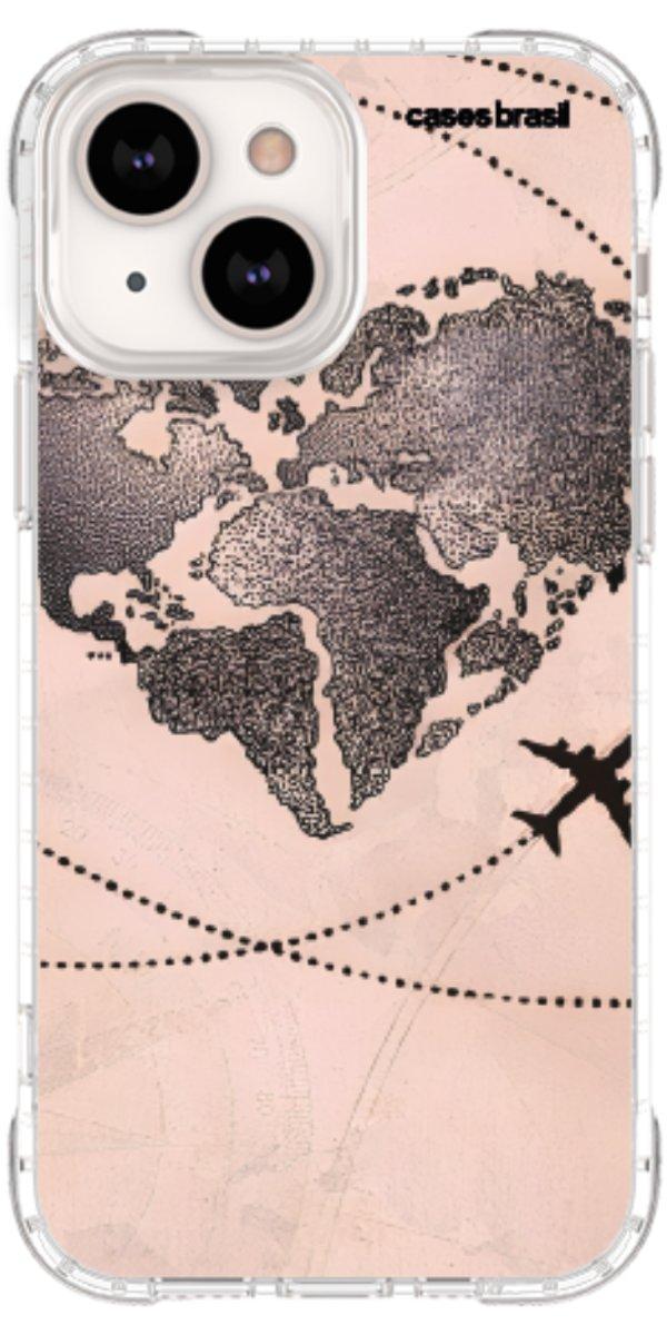 Capinha para Celular Amor por Viajar Rose