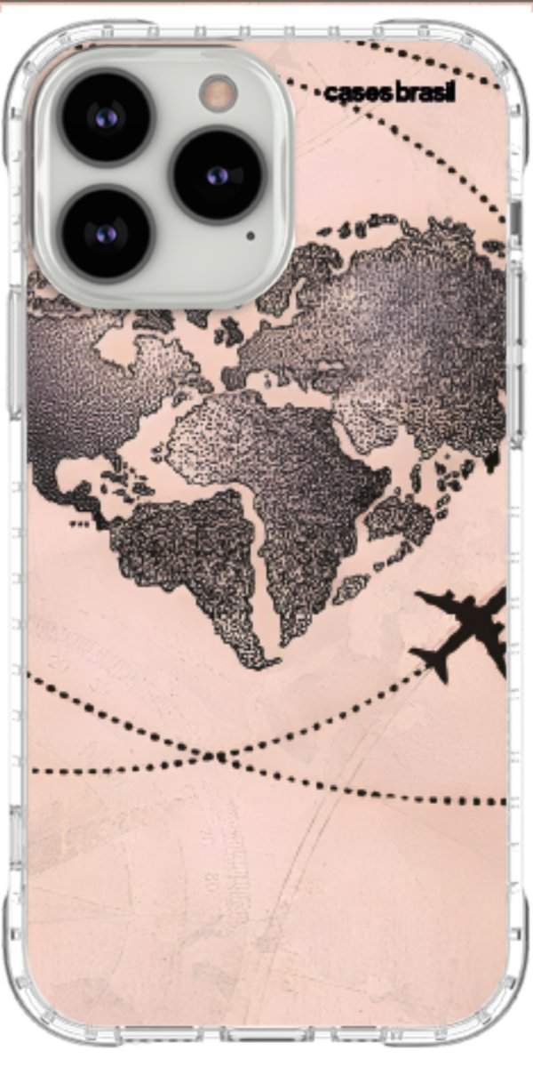 Capinha para Celular Amor por Viajar Rose