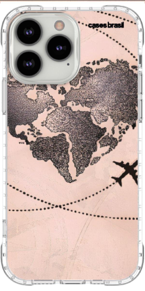 Capinha para Celular Amor por Viajar Rose