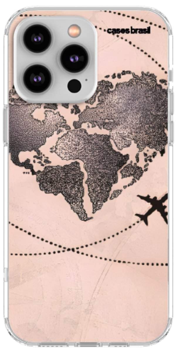Capinha para Celular Amor por Viajar Rose