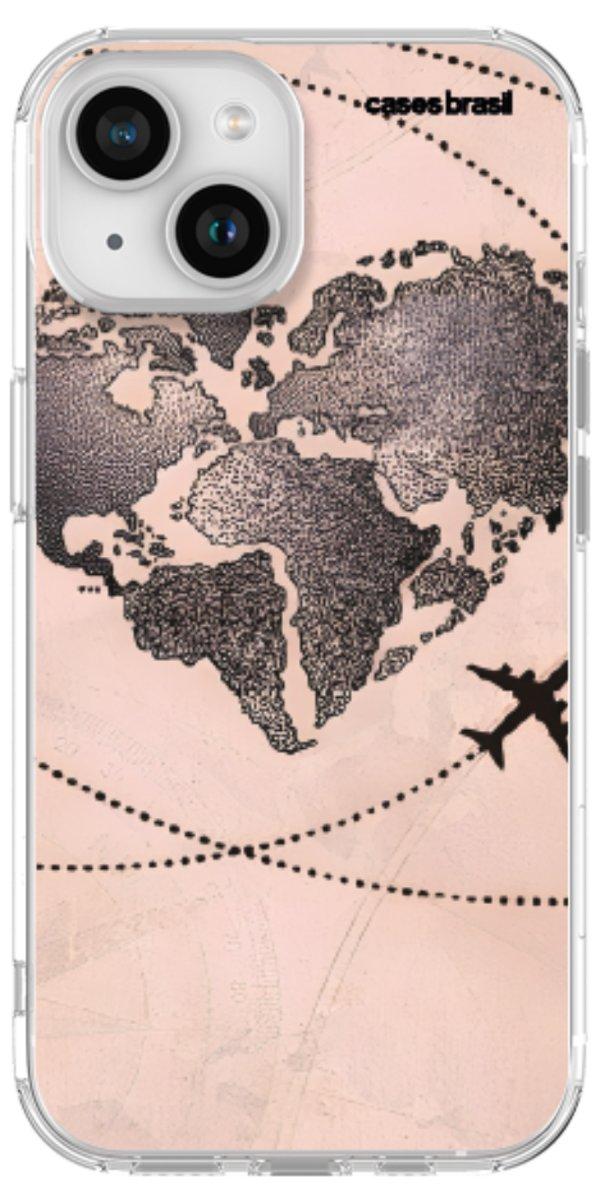 Capinha para Celular Amor por Viajar Rose