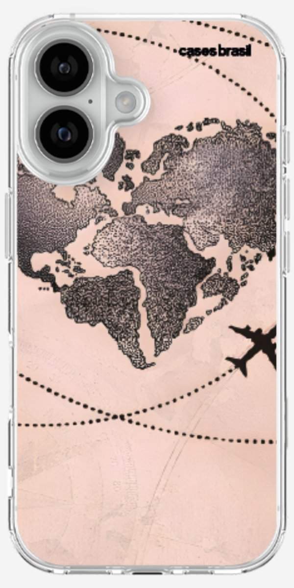 Capinha para Celular Amor por Viajar Rose