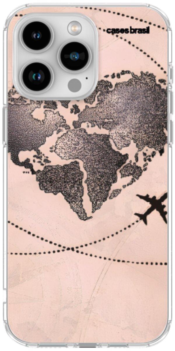Capinha para Celular Amor por Viajar Rose