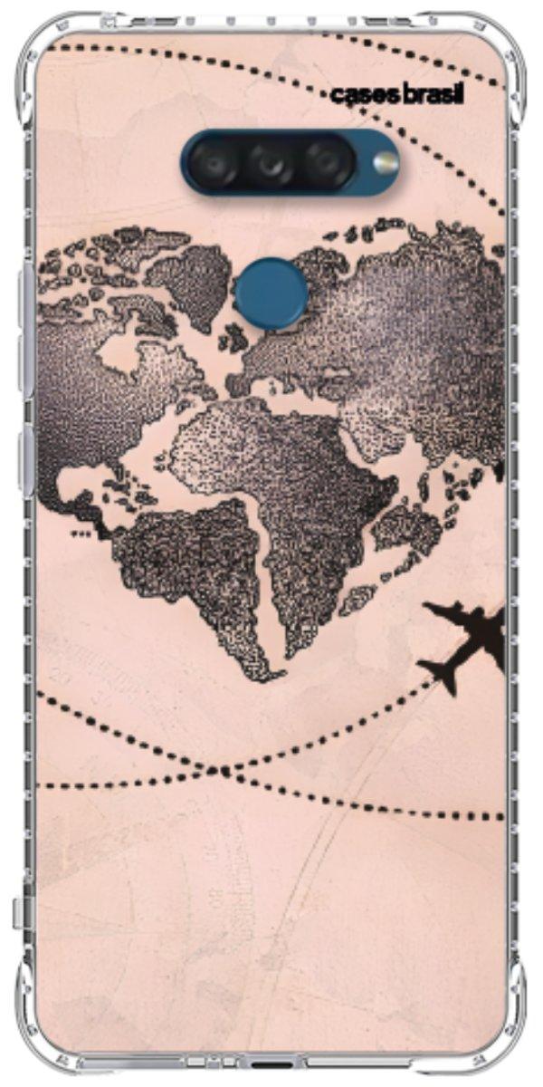 Capinha para Celular Amor por Viajar Rose