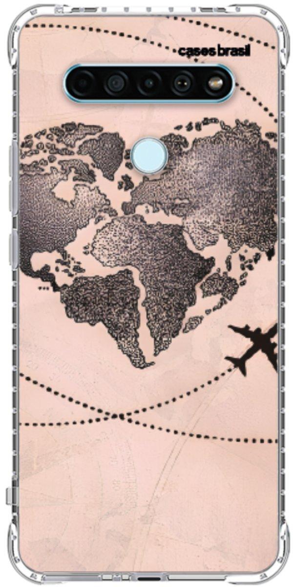 Capinha para Celular Amor por Viajar Rose