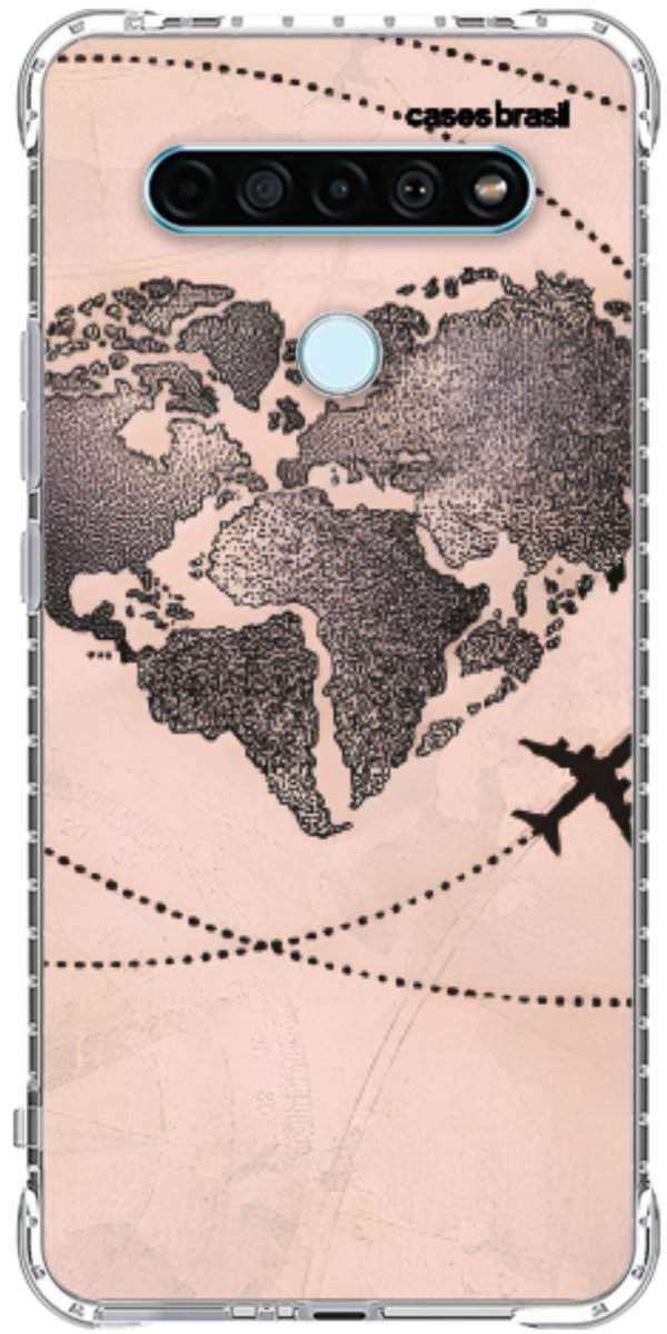Capinha para Celular Amor por Viajar Rose