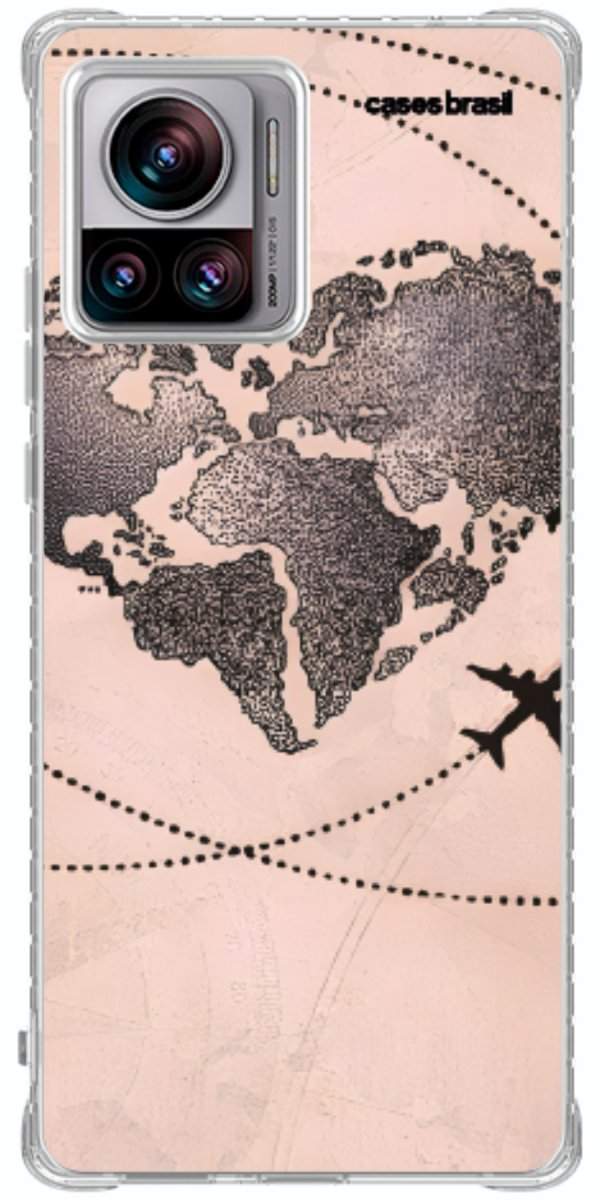 Capinha para Celular Amor por Viajar Rose