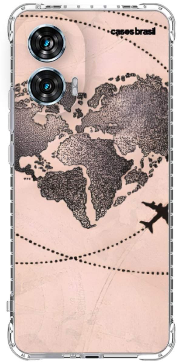 Capinha para Celular Amor por Viajar Rose