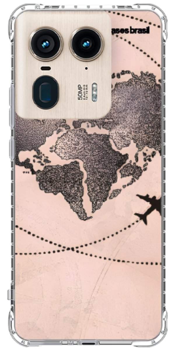 Capinha para Celular Amor por Viajar Rose