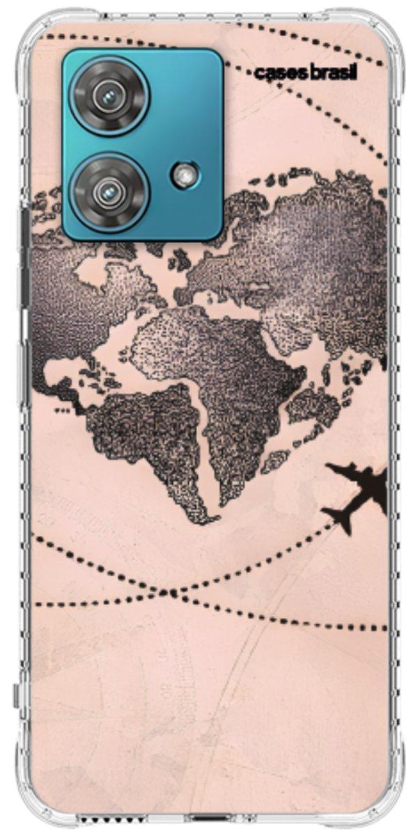 Capinha para Celular Amor por Viajar Rose