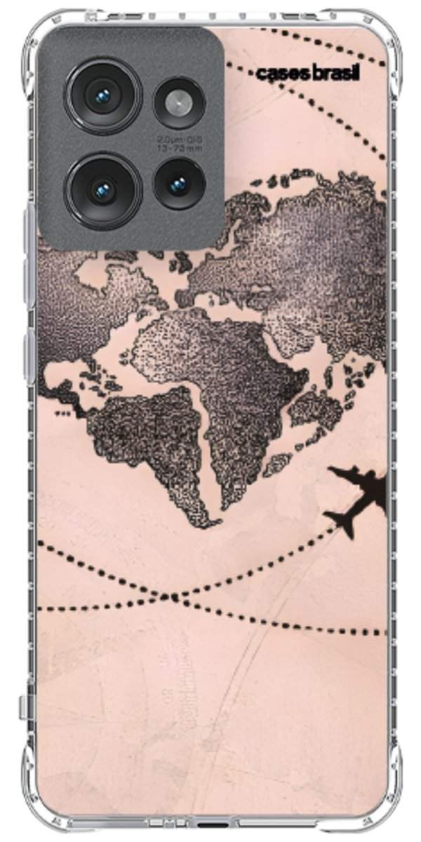 Capinha para Celular Amor por Viajar Rose